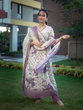 Cotton Angrakha Suit