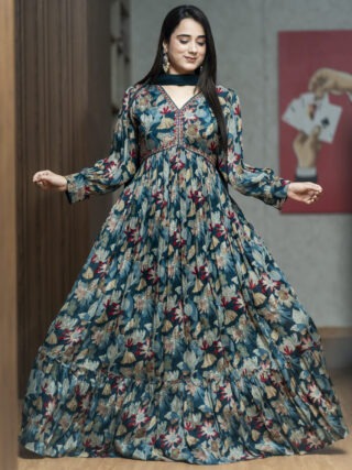 Teal Alia gown