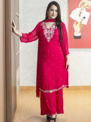Pink Sharara Set