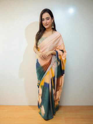 Satin Crepe Saree