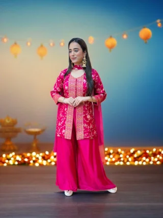 Pink "Mihisa" Indo Western