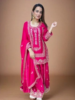 Pink Sharara Set "Urvi"