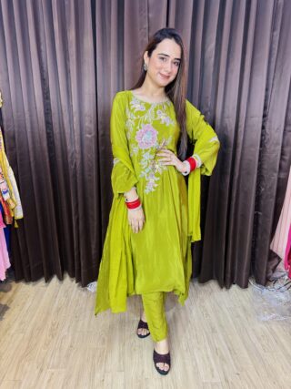Natural Crepe Silk Anarkali