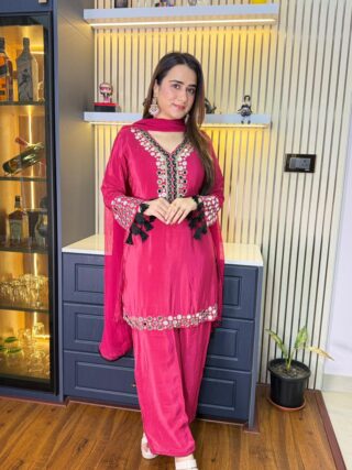 The Mirror design “Gulabi aaina” plazo suit